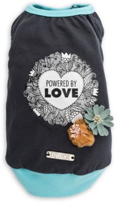 Photo of Dogs Life Dog's Life - Powered By Love Flowers Summer Tee - Navy