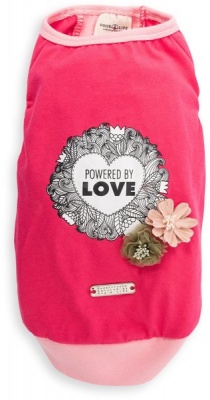 Photo of Dogs Life Dog's Life - Powered By Love Flowers Summer Tee - Pink