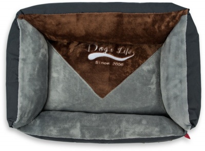 Photo of Dogs Life Dog's Life - Vintage Lounger Waterproof Winter Bed - Grey