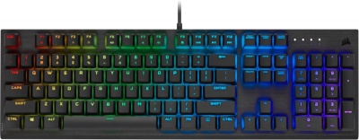 Photo of Corsair - CH-910D019 K60 RGB PRO Mechanical Gaming Keyboard - CHERRY VIOLA - Black