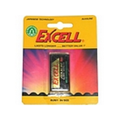 Photo of Excell 9v Alkaline Battery Card 1 LR61