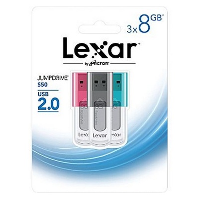 Photo of LEXAR Jump Drive S50 8GB 3-Pack