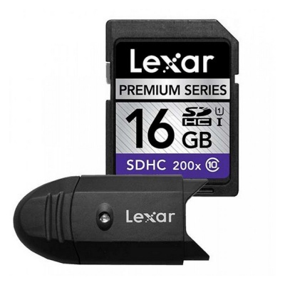 Photo of LEXAR SD PREMIUM 200x 16GB WITH USB READER