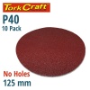 Tork Craft Sanding Disc Psa 125mm 40 Grit No Hole 10/Pk Photo