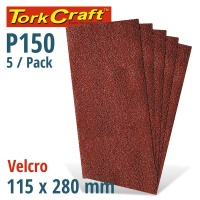Tork Craft Sanding Sheet Orb 115 X 280mm 150gr No Holes Velcro 5Pk