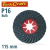 Tork Craft Vulcanized Fibre Disc 115mm 16 Grit Bulk Photo