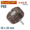 Tork Craft Flap Wheel 50 X 20 X 6mm Shaft 80 Grit Per Each Photo