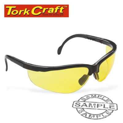 Photo of Tork Craft Safety Eyewear Glasses Yellow