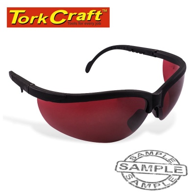 Photo of Tork Craft Safety Eyewear Glasses Red Lens