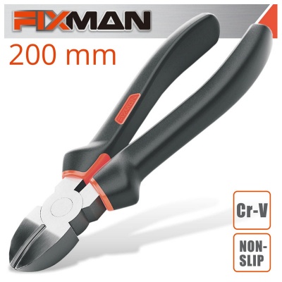 Photo of Fixman Industrial Diagonal Side Cutting Pliers 8" 200mm