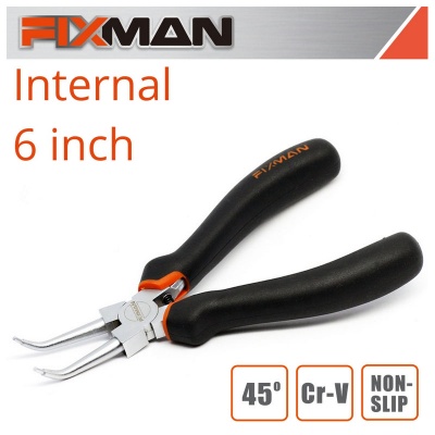 Photo of Fixman Internal Circlip Pliers 6"/145mm X 45 Deg