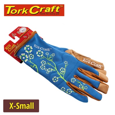 Photo of Tork Craft Ladies Slim Fit Garden Gloves Blue X-Small