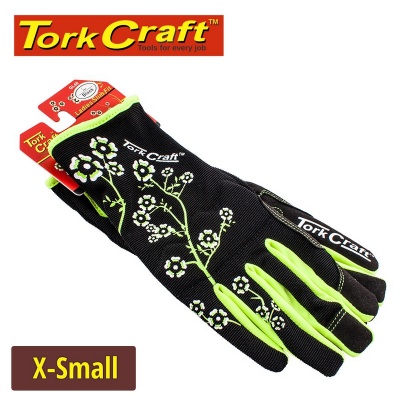 Photo of Tork Craft Ladies Slim Fit Garden Gloves Black X-Small