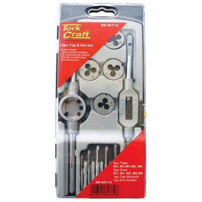 Photo of Tork Craft 12 pieces Ws Tap & Die Set - Plastic Case