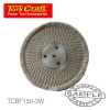 Tork Craft White Buff/Mop 150mm X 3 Section X 30 Mm Thick 1/2 " Hole Photo