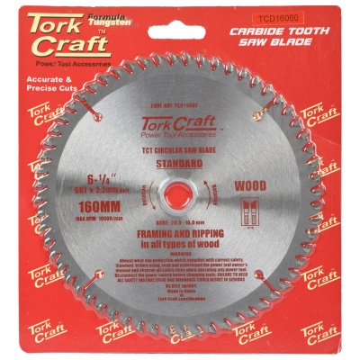 Tork Craft Blade Tct 160 X 60t 2016 General Purpose Cross Cut