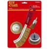Tork Craft Wire Brush Set 4 piecese With Hand Brush Photo