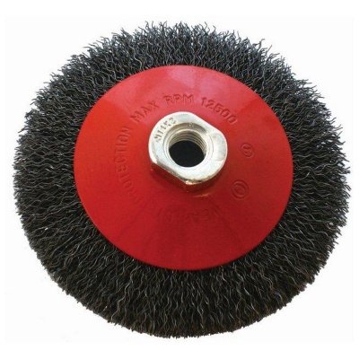 Photo of Tork Craft Wire Cup Brush Crimped Bevel Plain 115mmxm14 Blister