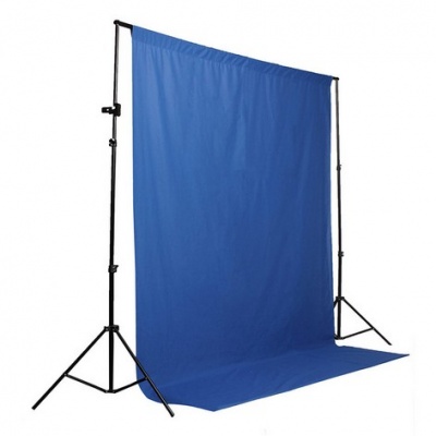 Photo of Romen Non-Woven Chromakey 3x6m Backdrop. Blue.