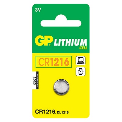 Photo of GP Batteries GP CR1216 Lithium Battery Card 1 Battery