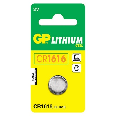 Photo of GP Batteries GP CR1616 Lithium Battery Card 1