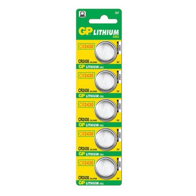 Photo of GP Batteries GP CR 2430 Lithium Battery 5 Pack