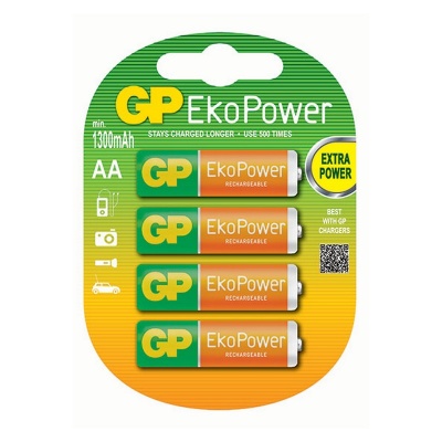 Photo of GP Batteries GP EKO Power Rechargeable 4 Pack