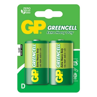 Photo of GP Batteries GP D Size Green Cell Battery Pack 2