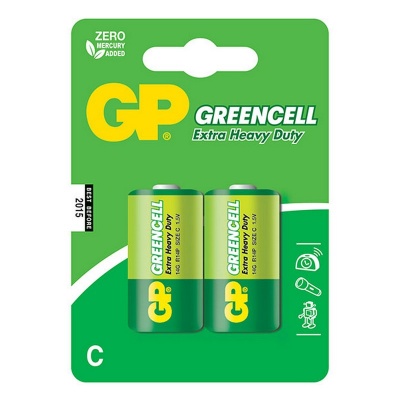 Photo of GP Batteries GP C Size Greencell Pack 2