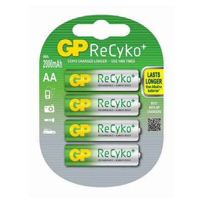 Photo of GP Batteries GP Recyko NIMH AA Rechargeable 4 Pack