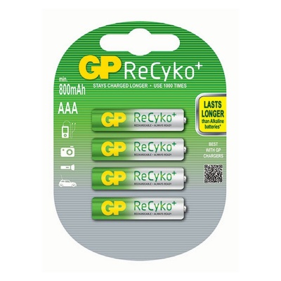 Photo of GP Batteries GP Recyko NIMH AAA Rechargeable 4 Pack