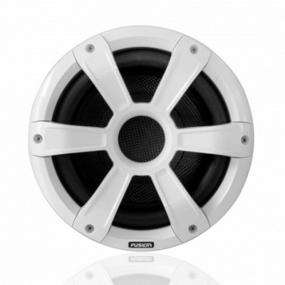 Photo of Fusion Signature 10" 450 Watt White Sports Grill Subwoofer with Blue/White LED lighting