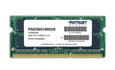 Photo of PATRIOT SL 8GB - Memory 1600MHz DDR3 SO-Dimm DS CL9