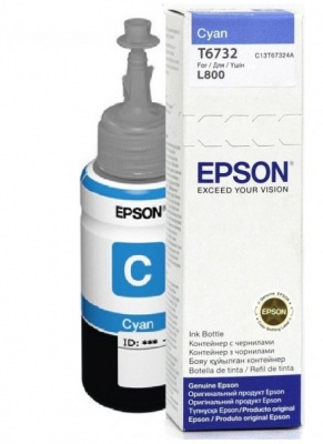 Photo of Epson Cyan Ink Bottle 70ml L800