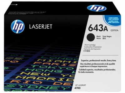 Photo of HP # 643A Colour LaserJet 4700 Black Print Cartridge