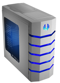 Photo of BitFenix Chassis Colossus with Windowed side panel White with Blue LED All white No Power Supply Unit