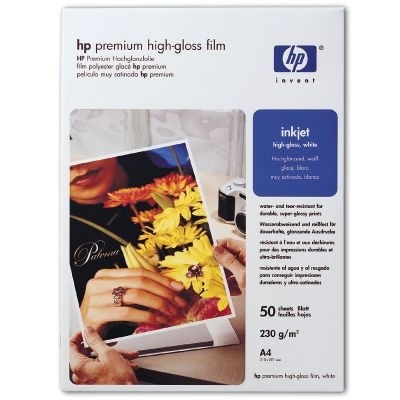 Photo of HP - Premium High-gloss White Film 230 g/m-A4/210 x 297 mm/50 Sheet