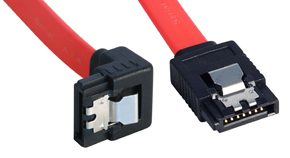 Photo of Lindy 1m SATA Cable 90 Degreeree Latch Type