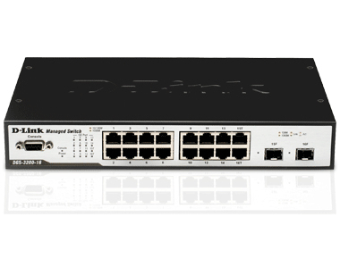 Photo of D Link D-Link xStack L2 managed stackable switch - 14x port 10/100/1000 gigabit 2x combo