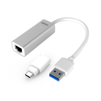 Photo of Unitek USB3 Type-C Gigabit LAN Converter - Aluminum
