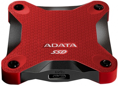 Photo of ADATA - SD600 Series 256GB USB Type-C External Solid State Drive - Black/Red