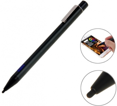 Photo of Tuff Luv Tuff-Luv Black Rechargeable Ultra-thin Active Stylus Pen for iPhone iPad Pro Air and Mini