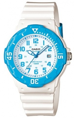 Photo of Casio Standard Colletion LRW-200H Analog Watch - White and Blue