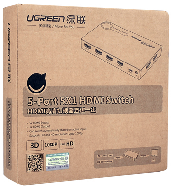 Photo of Ugreen 5" 1 Out HDMI Switch - Black