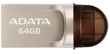 Photo of ADATA - UC370 64GB USB 3.1 Type-A/Type-C Gold USB Flash Drive