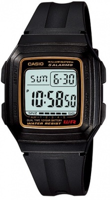 Photo of Casio Standard Collection WR Digital Watch - Black and Gold