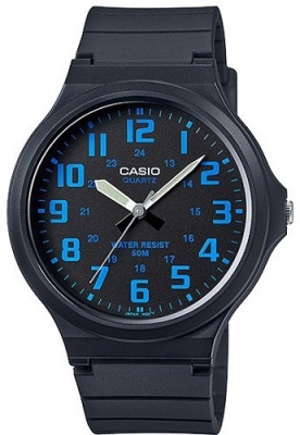 Photo of Casio Standard Collection 50m WR Analog Watch - Black and Blue