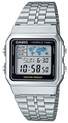 Photo of Casio Retro WR Digital Watch - Silver and Black