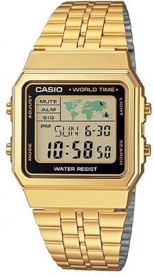 Photo of Casio Retro WR Digital Watch - Gold and Black