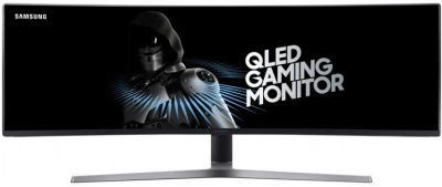 Photo of Samsung - 49" Curved Monitor CHG90 with a Super Ultra-Wide Screen